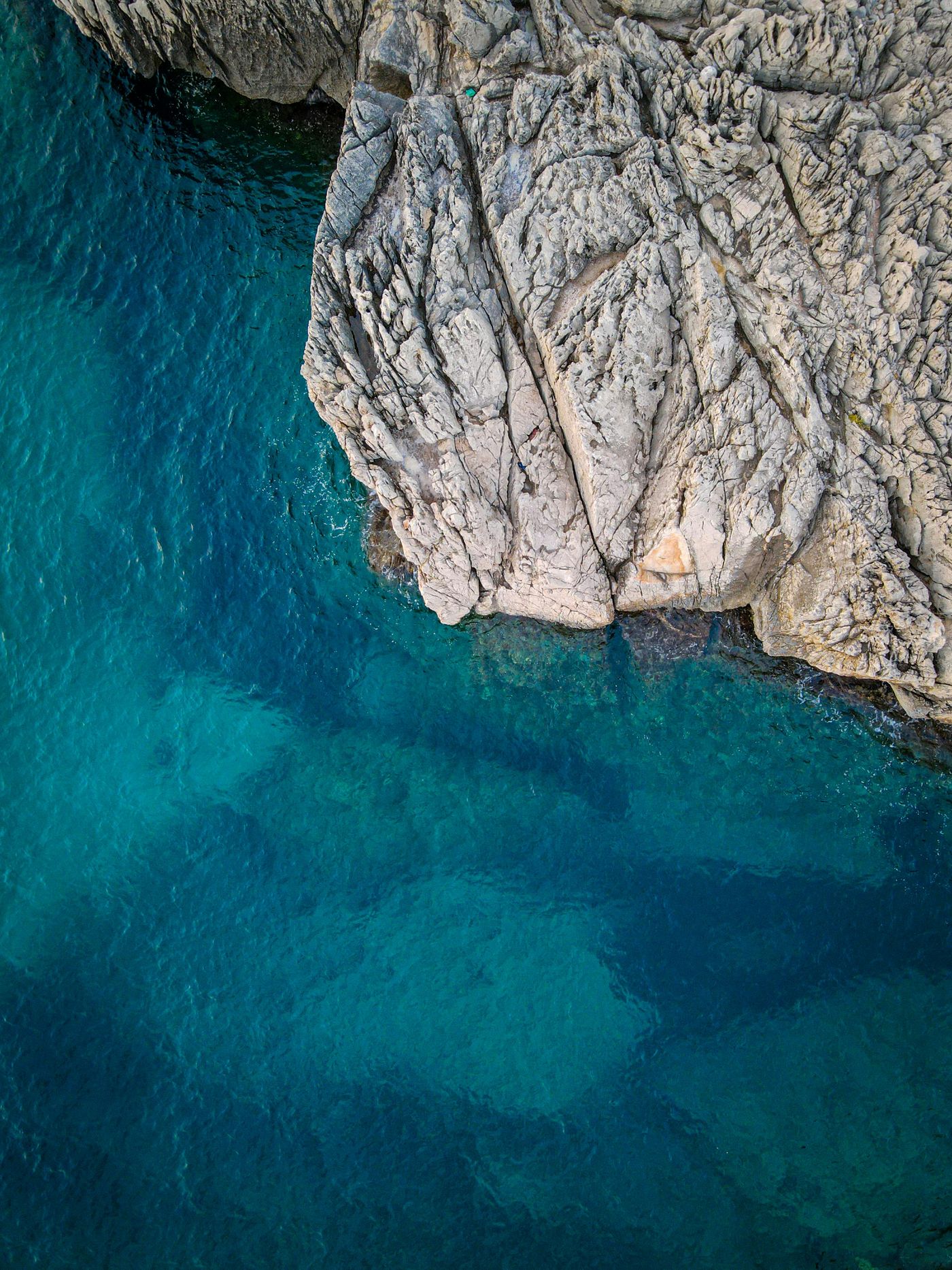 Rocky coastline and clear sea